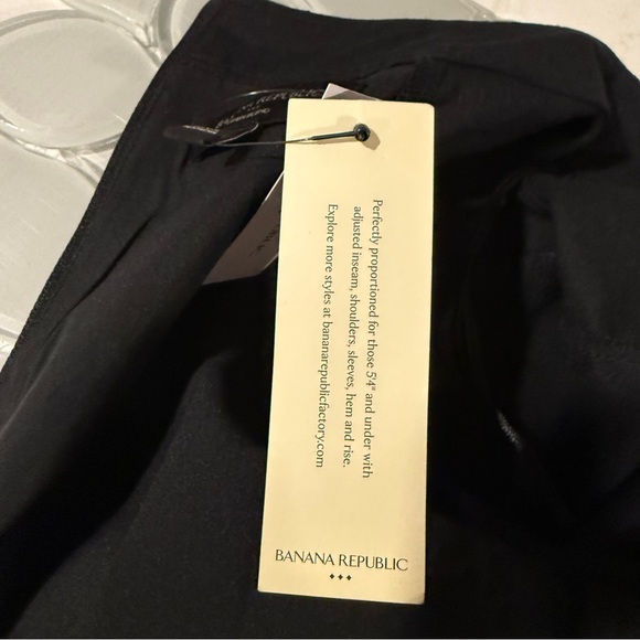 Banana Republic Linen Blend Classic Black Mini Dress Size OP Minimalist Preppy - Picture 10 of 11